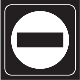 Do Not Enter Engraved Graphic Symbol Signs from Seton.com, Stock ...