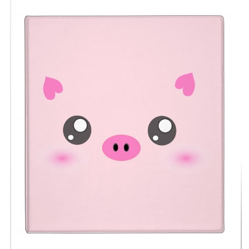 Piggy Binders, Custom Piggy Binder Designs, 3 Ring Binders