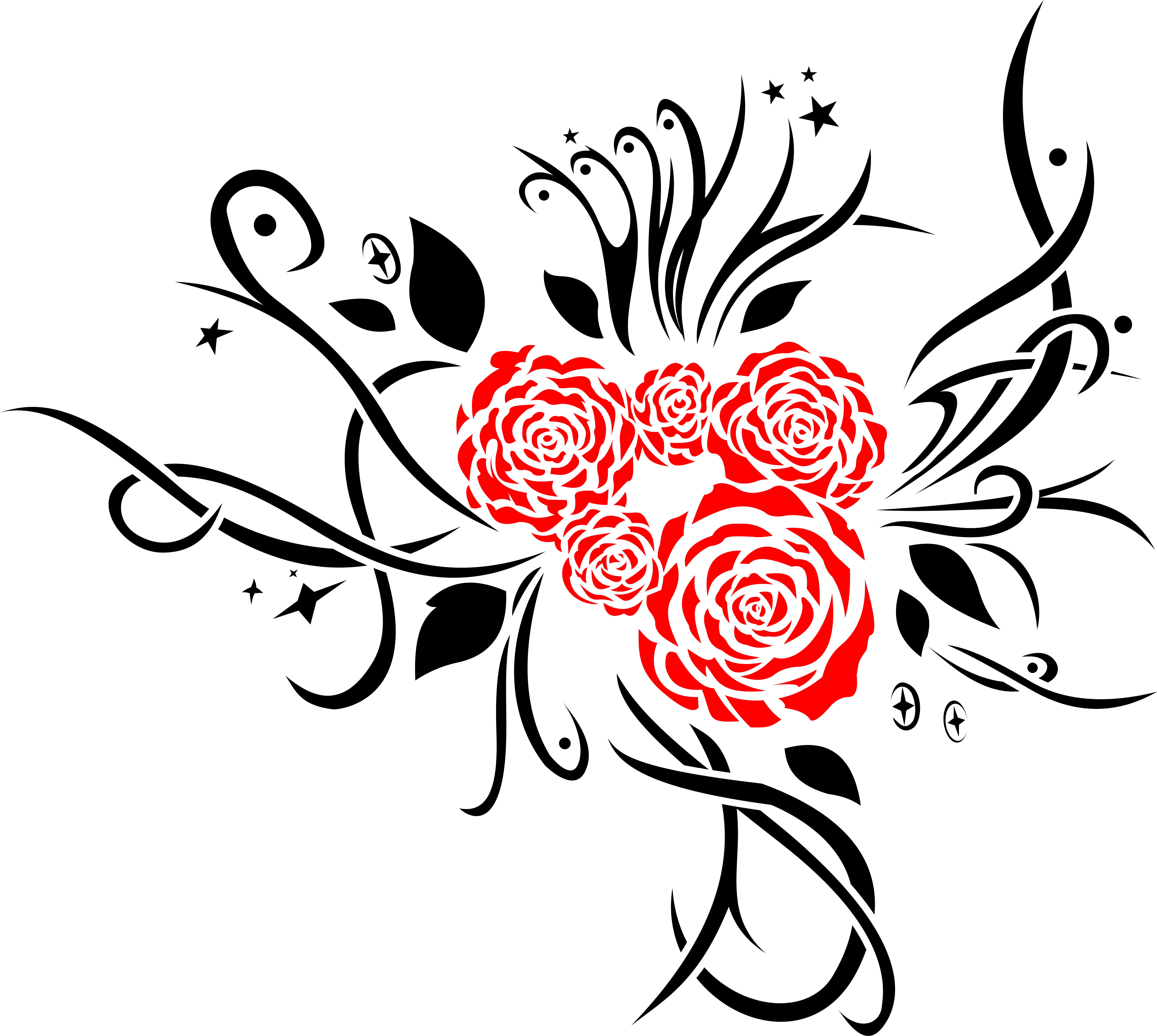 Tribal Rose - ClipArt Best