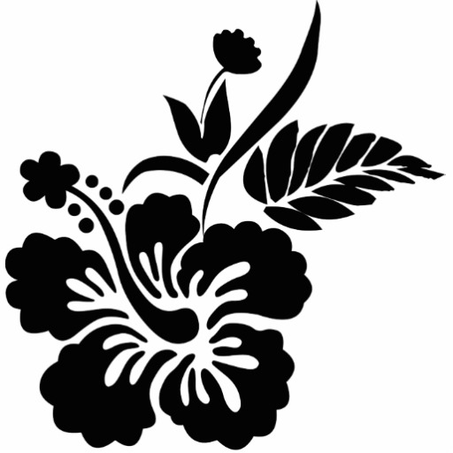 png_69-flowers- Hawaiian Hibiscus Flower Black Photo Sculptures ...