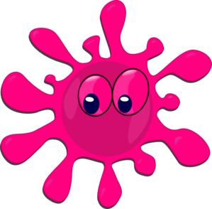 pink splatter paint
