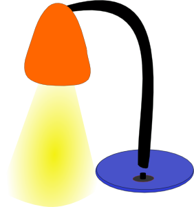 Desktop Lamp clip art - vector clip art online, royalty free ...