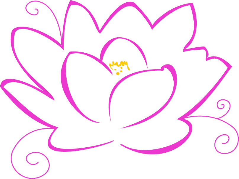 Lotus Flower Border Stencil Pic - InspiriToo.