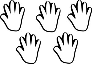 child-handprint-black-white-5- ...