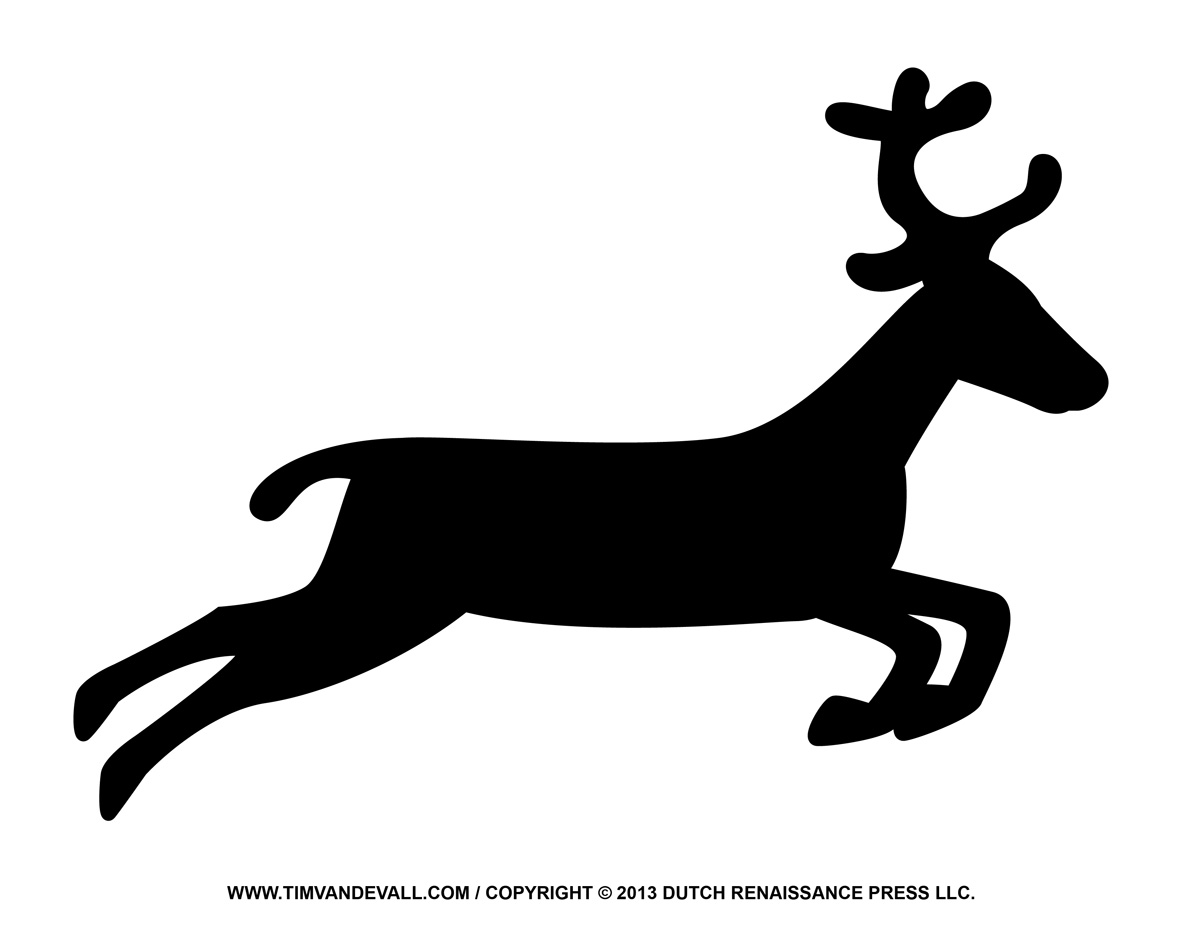Best Photos of Flying Reindeer Silhouette - Deer Outline Clip Art ...