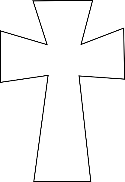 Cross Outline Clip Art
