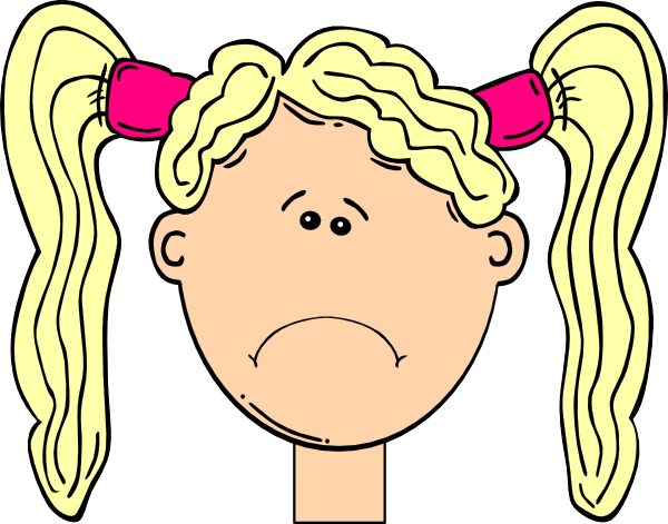 Clipart sad person