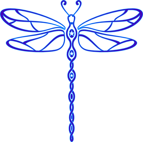 Dragonfly Outline Clipart - Free Clipart Images