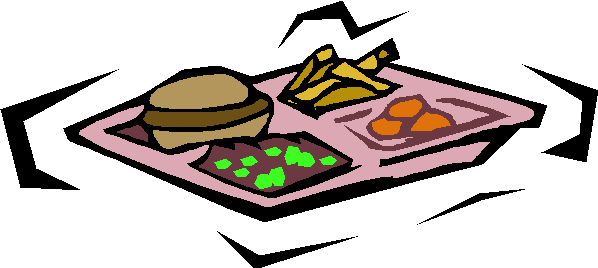 Cafeteria tray clipart