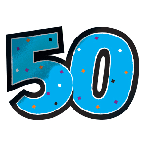 Clip Art Turning 50 Clipart