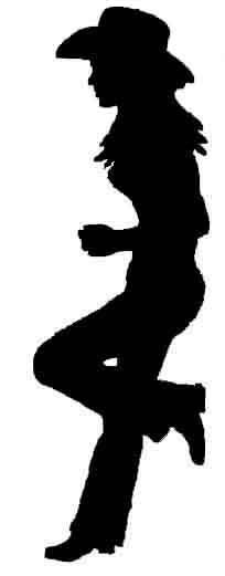 Cowboy silhouette free clipart