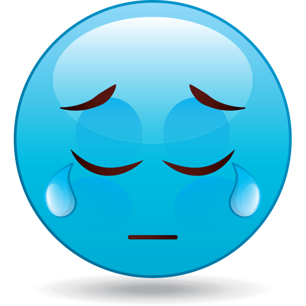 Tearful Emoji - Facebook Symbols and Chat Emoticons