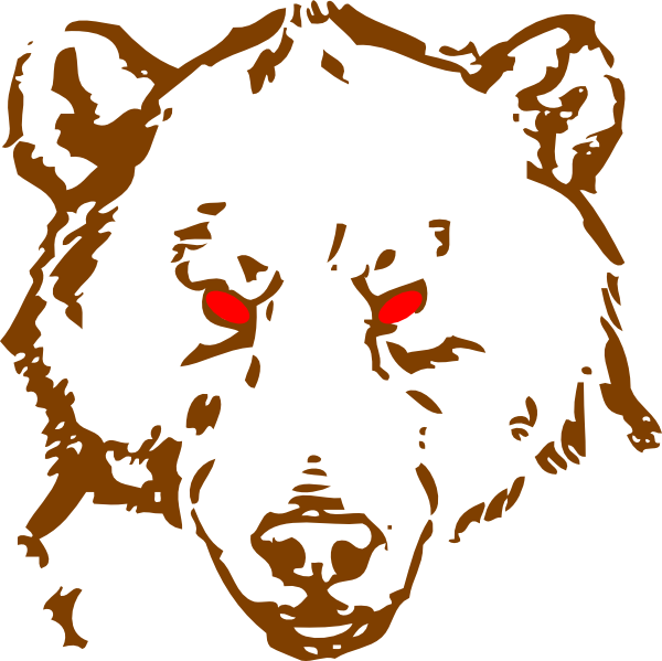 Angry Bear clip art - vector clip art online, royalty free ...