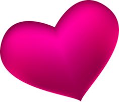 Dark pink heart clipart