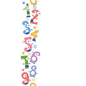 Number Border Clipart