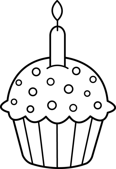 Cupcake Line Drawing