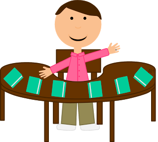 Clipart teacher table