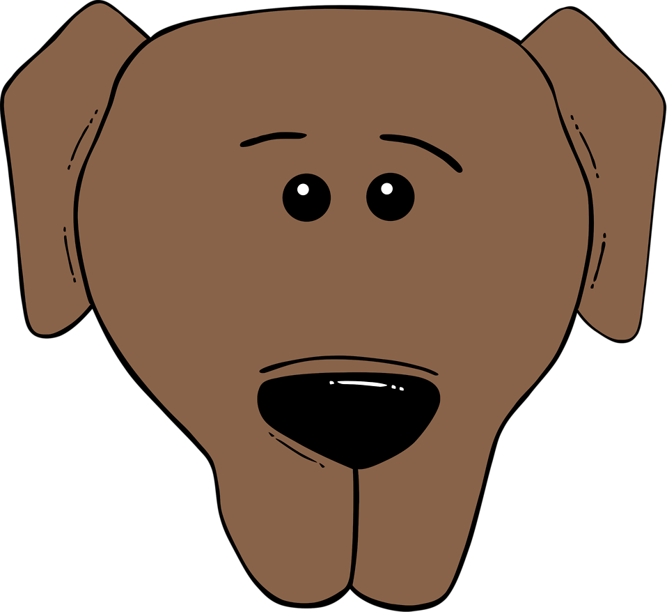 Dog head clipart no background