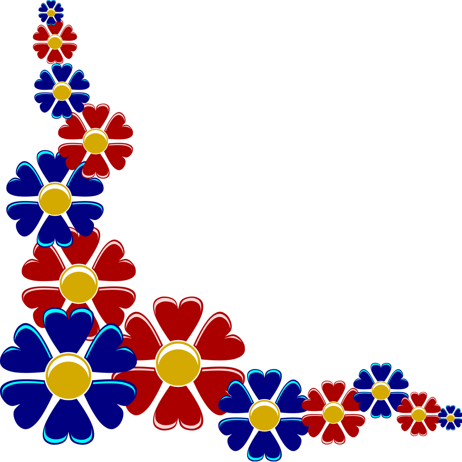 Flower Corner Png Clipart - Free to use Clip Art Resource