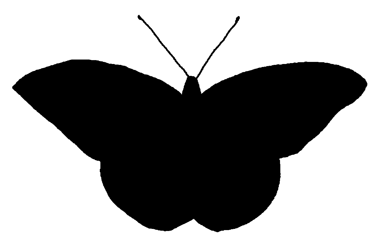 Butterfly Silhouette Stock | Right-Brained Mama