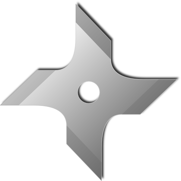 Ninja Star clip art - vector clip art online, royalty free ...