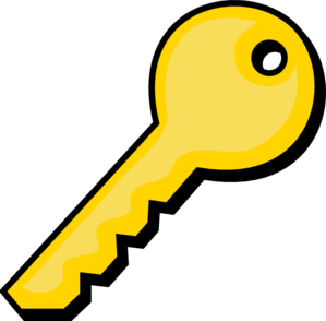 Gold Key clip art - vector clip art online, royalty free & public ...