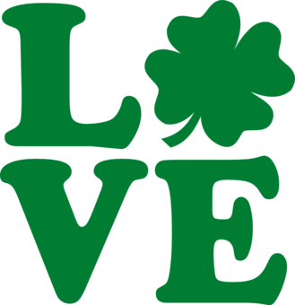 Shamrock love design by designzz, Holidays & Events t-shirts ...