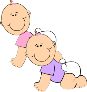 Free Download Twin Baby Girls Clip Art Vector Online Royalty ...