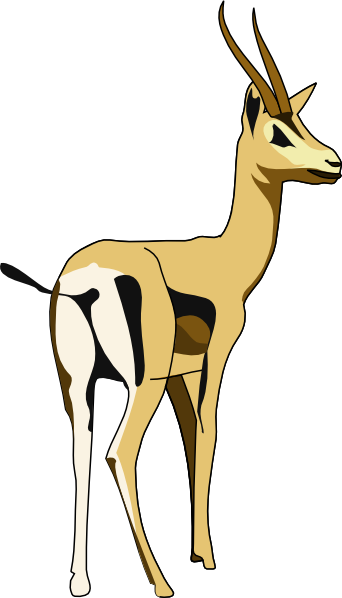 Deer Outline Clip Art Vector Online Royalty Free And Public ...