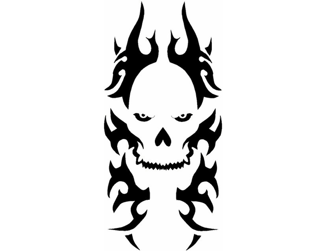 Large Tribal Oni Mask Tattoo Tabatha - Free Download Tattoo #42585 ...