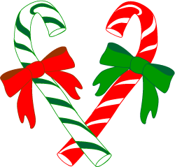 Christmas Clip Art Candy Cane Heart