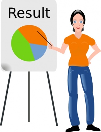 Presentation With Girl clip art - Download free Other vectors