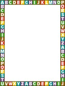 abc border | thema cijfer en letters | Pinterest