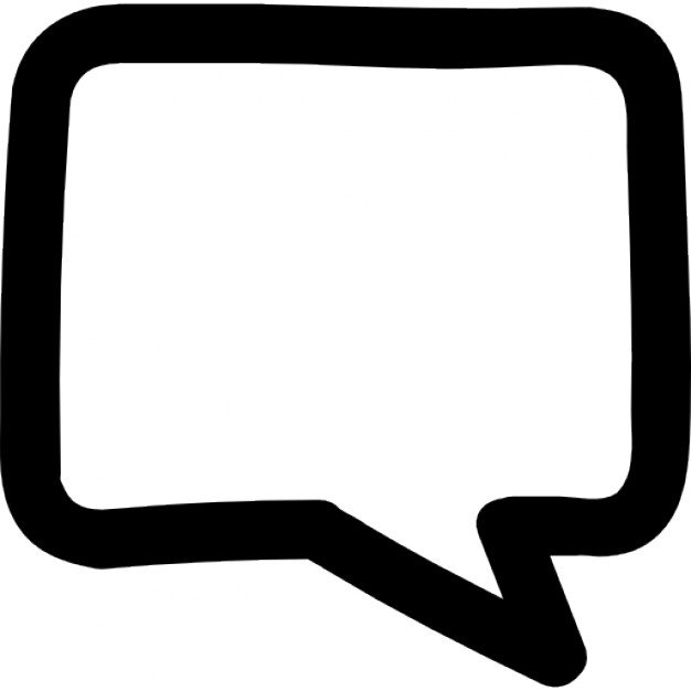 Chat bubble hand drawn outline Icons | Free Download