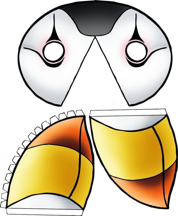 64 Free kids face masks templates for Halloween to print