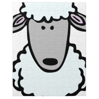 Cartoon Sheep Jigsaw Puzzles | Zazzle