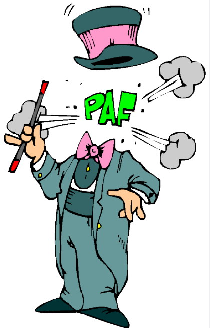Magic show clipart