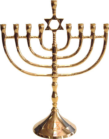 Traditional Brass Menorah