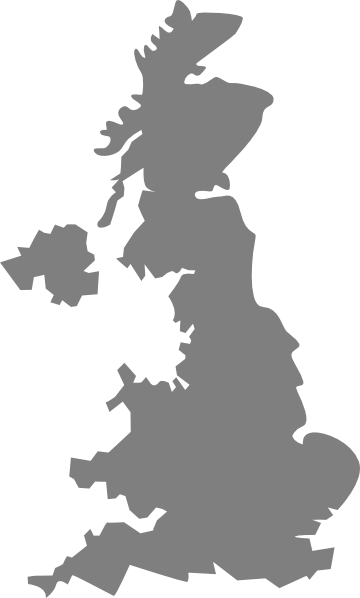 Silver Uk Map Clip Art - vector clip art online ...