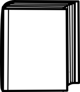 Closed Book Clip Art Black And White - Free ...