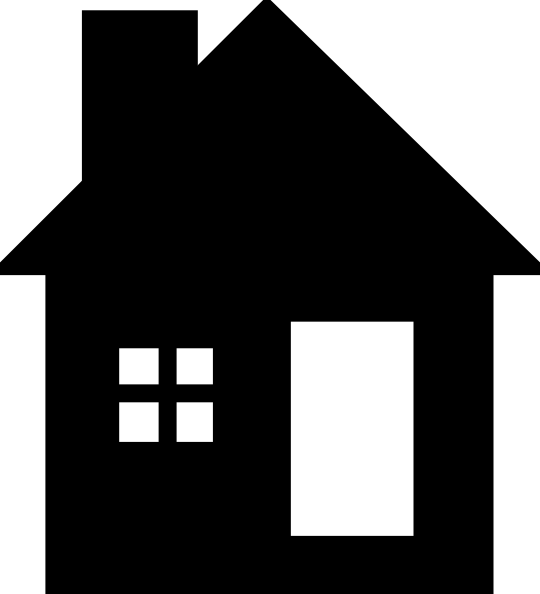 House Black And White Clipart