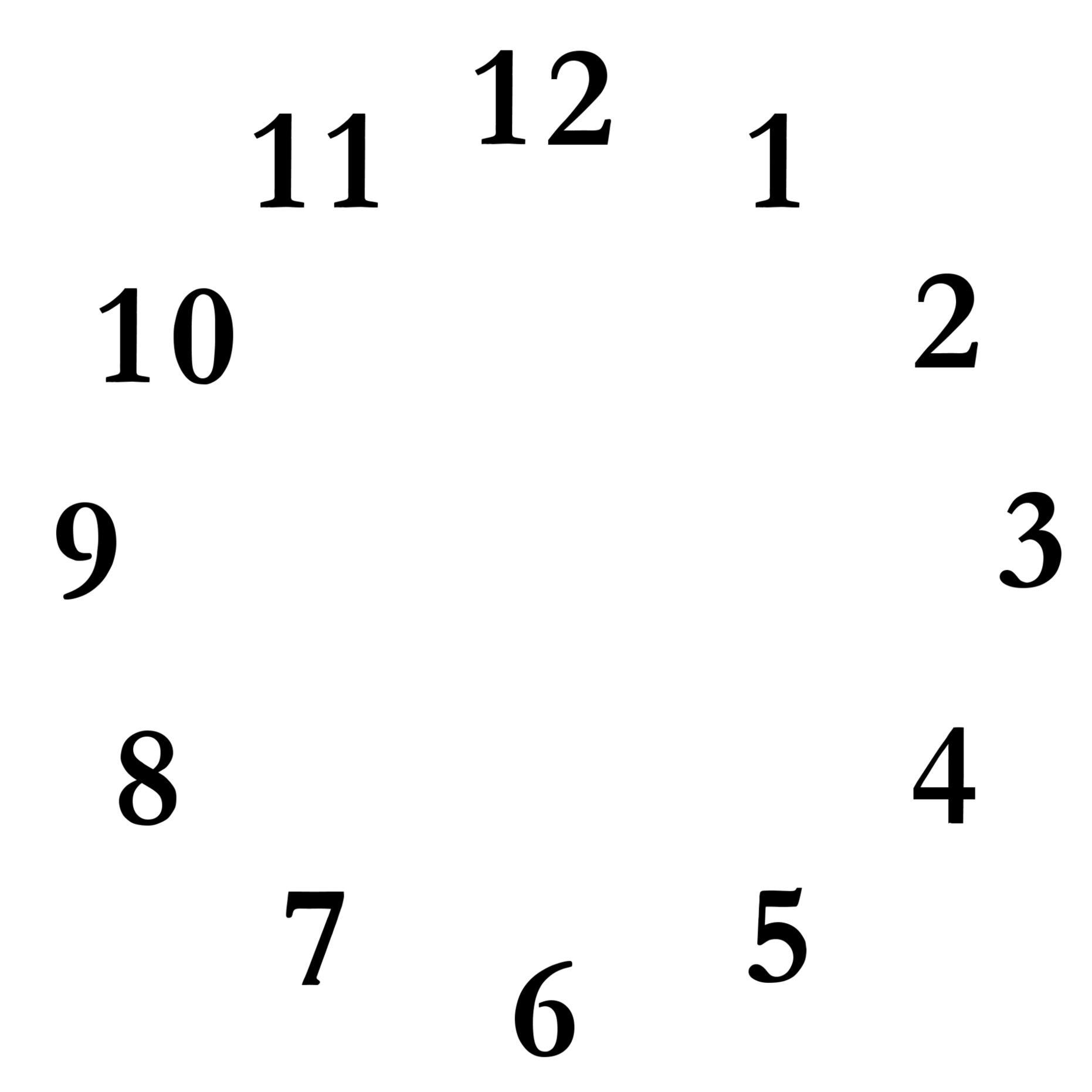 Printable Blank Clock Face Clipart - Free to use Clip Art Resource