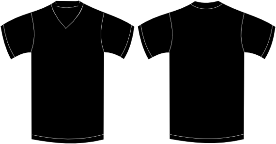 Black Tshirt Template - ClipArt Best