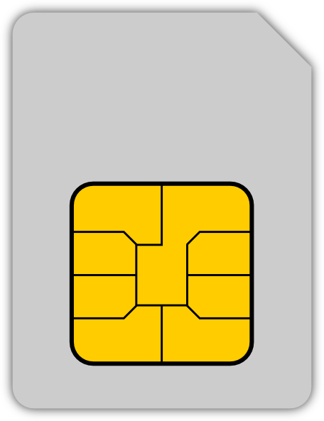 Sim Card clip art - vector clip art online, royalty free & public ...