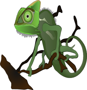 Chameleon clip art - vector clip art online, royalty free & public ...