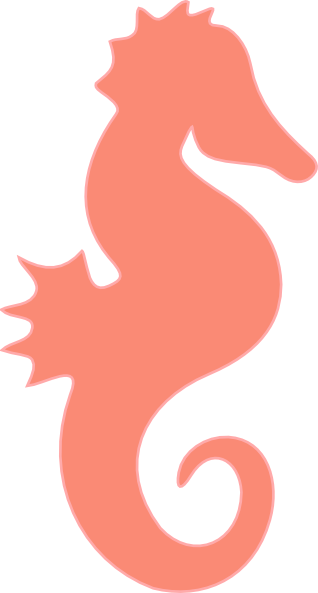 Seahorse Outline Clipart