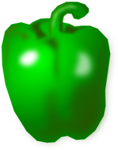 Green pepper clipart