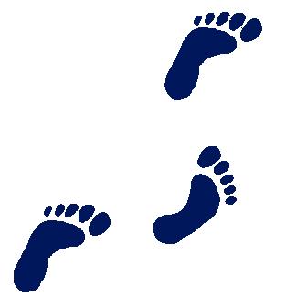Free clipart walking feet
