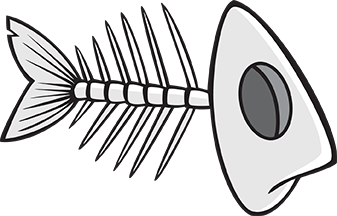 Fish bone clipart - ClipartFox