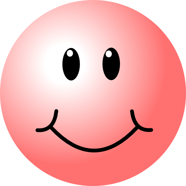 Pink color sad face clipart